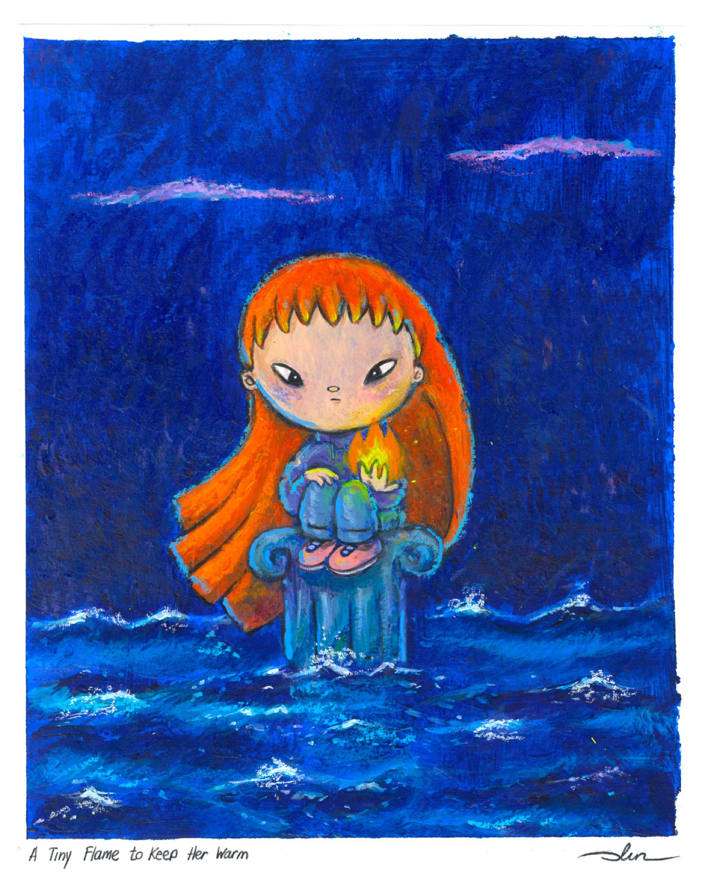 A Tiny Flame to Keep Her Warm
